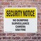 Signmission No Dumping Surveillance Camera $50 Fine OSHA Security Notice Sign, Plastic, 10in W x 7in L, 2PK OS-2PACK-SN-P-710-L-11494 - alternate 5
